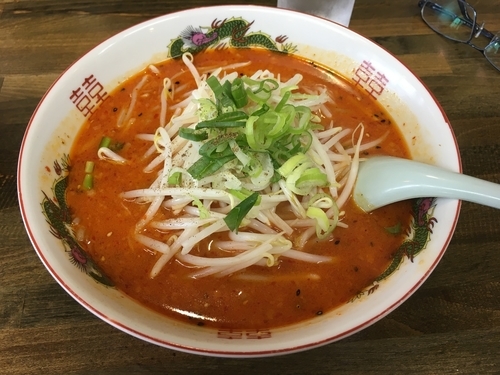 「辛味噌ラーメン（２辛）」@蘇州 アルプス通り店の写真