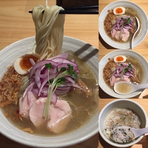 「冷やしらーめん800円+半ライス100円」@麺屋 さくら井の写真