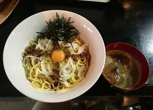 「ニボしゃぶつけ麺」@麺s慶の写真