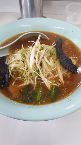 「ネギ味噌ラーメン中盛」@ラーメンショップ 平泉店の写真