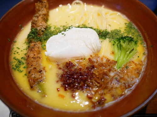 「鶏白湯そば 大盛」@麺巧 潮の写真