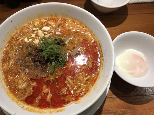 「正宗担々麺＋サービス温玉 3辛」@成都正宗担々麺 つじ田の写真