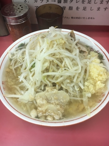 「大ラーメン ➕ニンニク➕カラメ➕アブラ」@ラーメン二郎 小岩店の写真