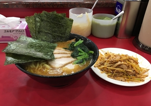 「チャーシューメンとねぎチャーシュー」@杉田家 千葉祐光店の写真