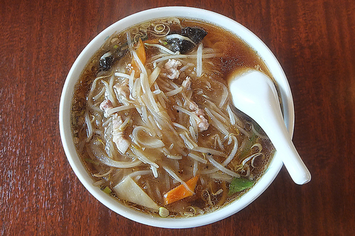 「もやしそば(大盛り)」@栄楽飯店の写真