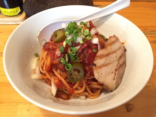 「サルサの冷製混ぜそば」@らーめん 田の写真