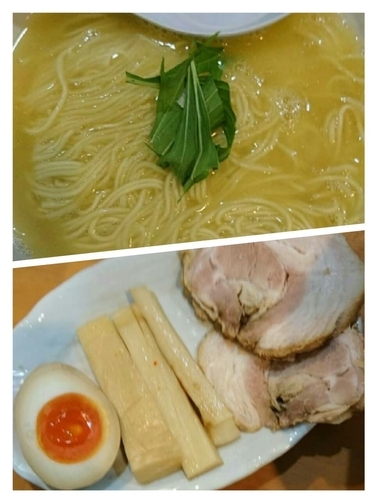 「塩らぁめん」@爆じゅう餃子 餃点の写真