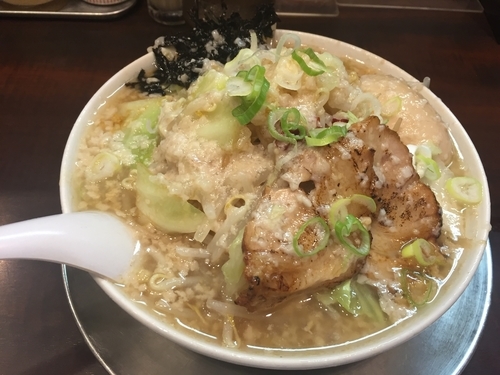 「潤次郎ラーメン クーポン煮玉子 大脂」@らーめん潤 亀戸店の写真