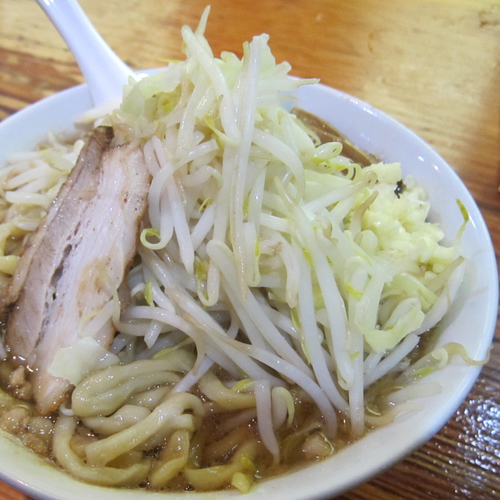 「ラーメン 800円（蒜）」@極太濁流ラーメン ら・けいこ 本店の写真