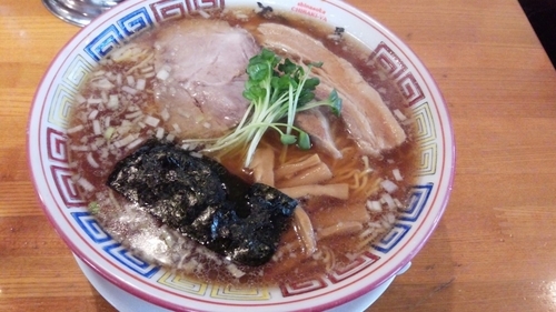 「骨付き焼豚そば」@ちばき屋 葛西店の写真