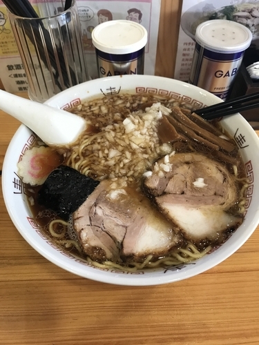 「ラーメン (特盛) 550円+200円」@らーめん おゆうの写真