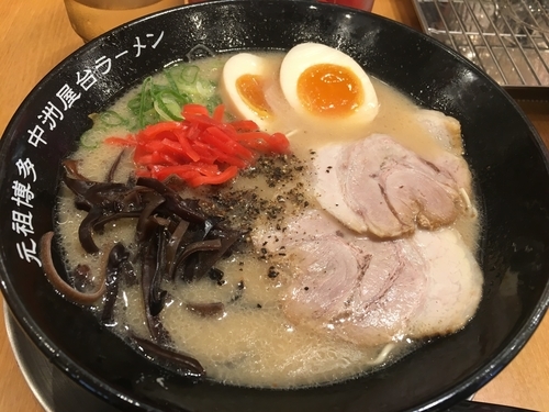「味玉ラーメン」@元祖博多中州屋台ラーメン 一竜 国分寺店の写真