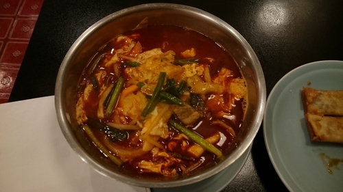 「元祖旨辛ラーメン780円(税別)」@中国料理 華の写真