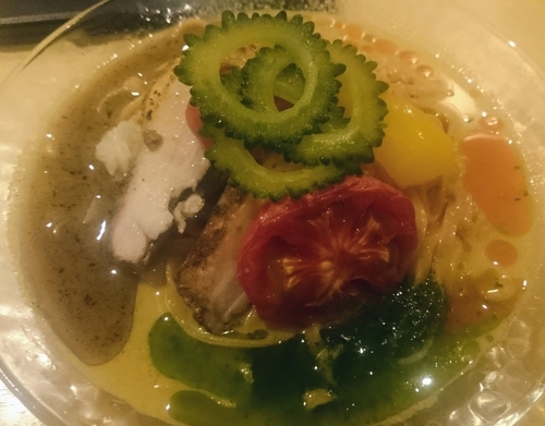 「冷やしカレーそば（限定）＋キーマごはん」@饗 くろ㐂の写真