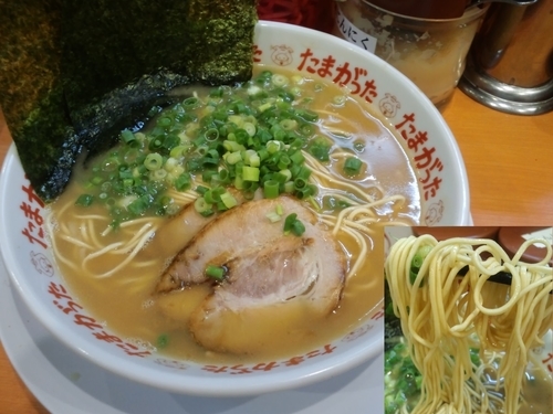 「らぁめんバリカタ710円」@九州大分らぁめん たまがった 神奈川新町本店の写真