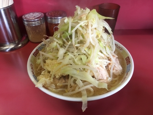「大ラーメン（にんにく、野菜、脂）」@ラーメン二郎 ひばりヶ丘駅前店の写真