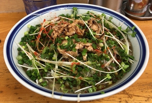 「ドロロ海苔冷やしラーメン(限定)850円」@口樂の写真