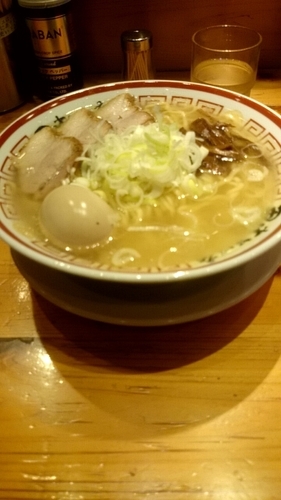 「中華そば(大盛)+味玉」@田中そば店 秋葉原店の写真