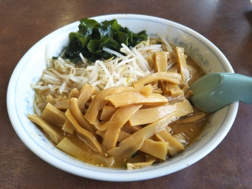 「みそメンマラーメン 780円」@くるまやラーメン 君津坂田店の写真