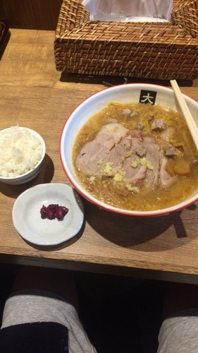 「みそチャーシュー大盛り」@大島の写真