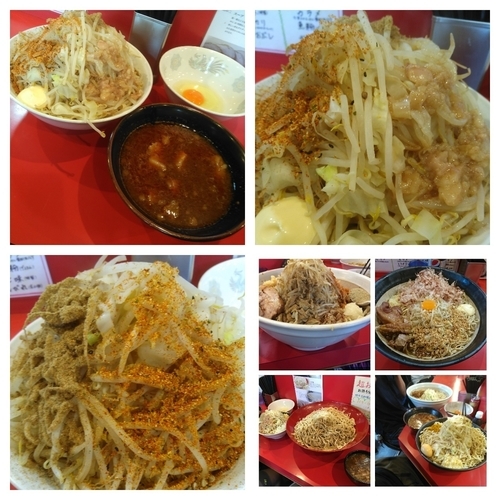 「辛いつけ麺大（５００申請、にんにく以外）＋マヨ＋生卵」@麺屋 桐龍の写真