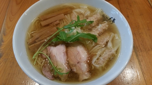 「塩味ワンタン麺(1000円)」@ShiNaChiKu亭の写真
