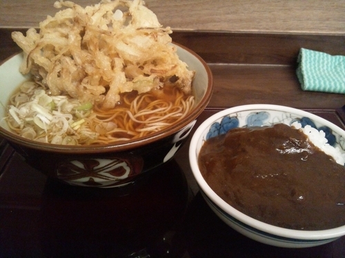 「そば定食+かき揚げ」@船堀そば 文殊の写真