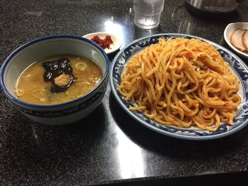 「辛味つけ麺 大盛り」@縁者の写真