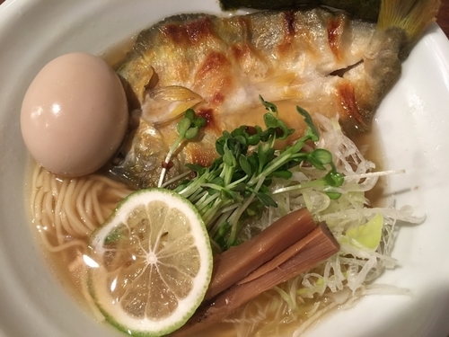 「【限定】鮎塩ソバ 750円」@らーめん 和なり えんの写真