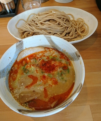 「煮干し味噌つけ麺」@らーめん マル汁屋の写真