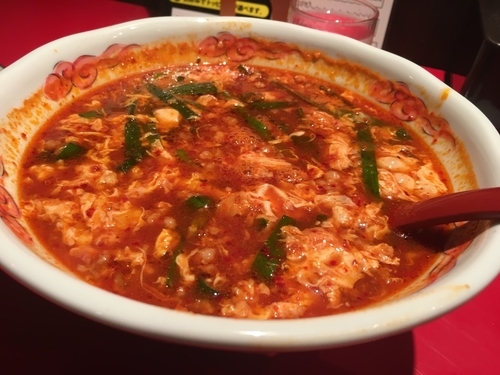 「トマト辛麺」@元祖辛麺屋 桝元 大名店の写真