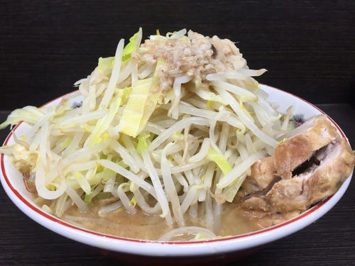 「小ラーメン（ﾆﾝﾆｸ少なめ ﾔｻｲ ｱﾌﾞﾗ）」@ラーメン二郎 川越店の写真