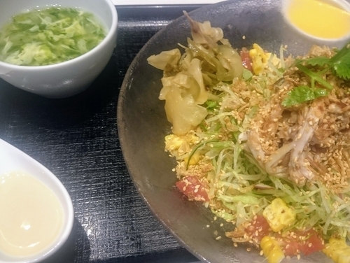 「よだれ鶏冷やし麺（夏限定、１２００円）」@中華香彩 JASMINE 口福厨房 日本橋店の写真