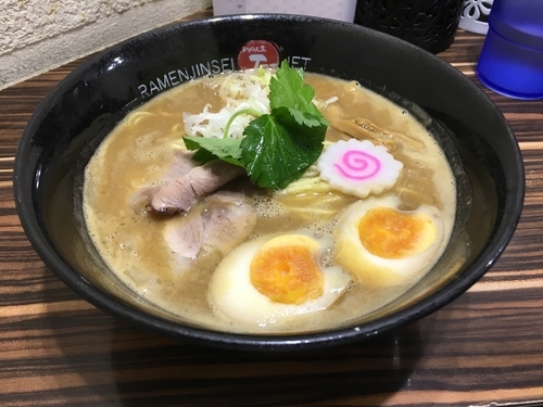 「鶏煮込みそば780」@ラーメン人生 JET 福島本店の写真
