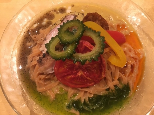 「冷やしカレーそば」@饗 くろ㐂の写真