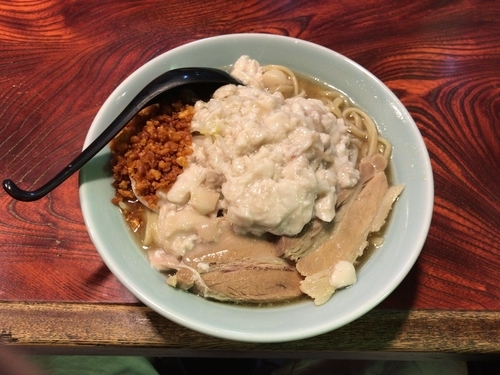 「らーめんヤサイ少なめアブラ揚げ」@郎郎郎 らーめんさぶろう 中河原店の写真