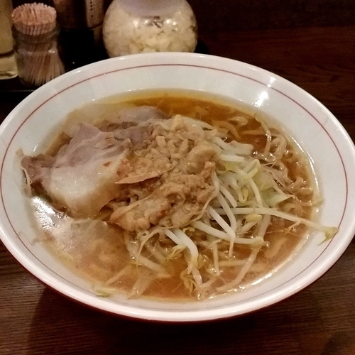 「ミニラーメン（ヤサイ少なめ・アブラ）」@高木のぶぅの写真