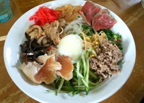 「【真夏の一杯】肉しゃぶ冷中C和牛ダブル　3000円」@MENYA 食い味の道有楽の写真