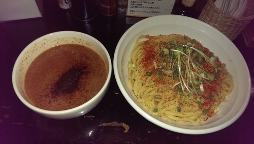 「辛地獄つけ麺、大盛」@麺屋33の写真