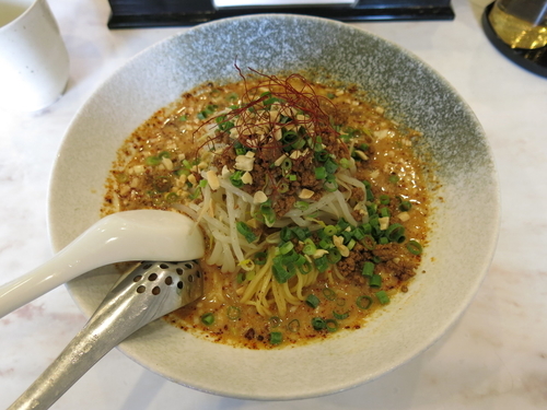 「冷やし担々麺(中辛)：850円」@らぁめん雅知の写真