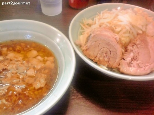 「つけ麺+豚まし 「ニンニクあぶら」(1,010円)」@かじろうramen7の写真