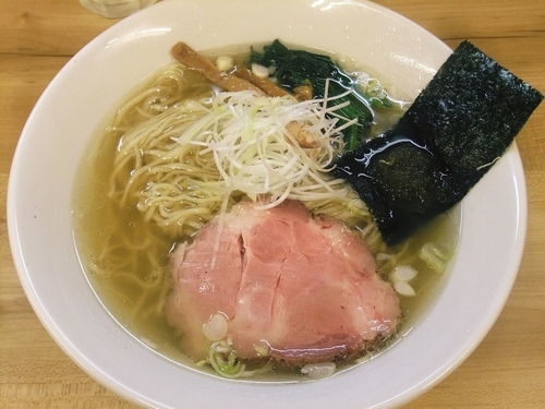 「魚介鶏だし塩らぁめん（650円）」@麺処 有彩の写真