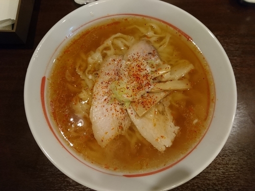 「辛口ラーメン 3辛＋大盛」@手打ラーメン 優の写真
