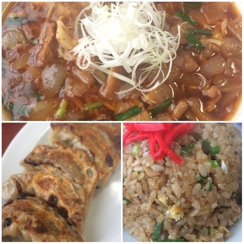 「アリランラーメン+餃子+チャーハン」@らーめん 味覚の写真