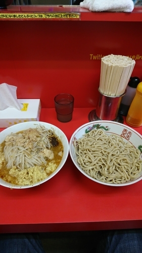 「小豚つけ麺+全マシ+ショウガ  940円」@ラーメン二郎 仙台店の写真