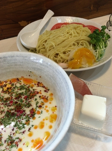 「【期間・数量限定】冷製豆乳つけ麺 ９００円」@桜台らぁ麺 美志満の写真