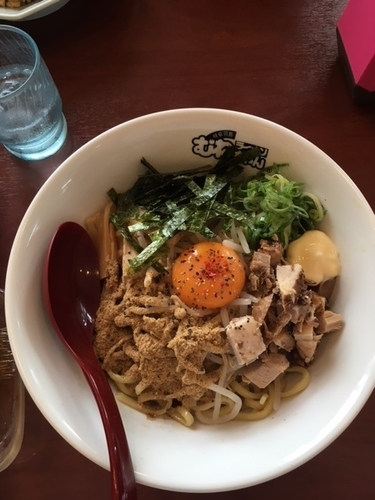 「まぜそば」@ラーメンむねちゃん 羽島本店の写真