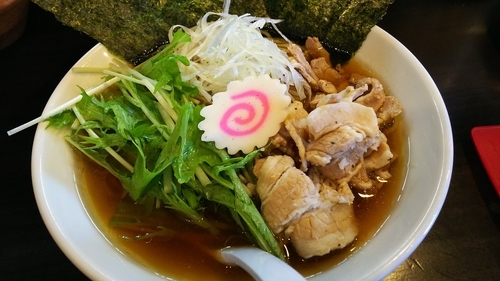 「和風冷やし肉そば」@おおぼし 上田本店の写真