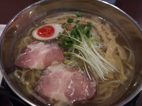 「冷やし海老塩らぁめん」@彩色ラーメン きんせい総本家夢風の写真