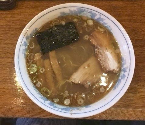 「ラーメン+半ライス」@らーめん 丸長の写真
